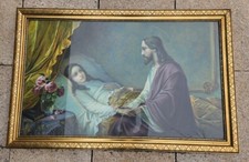 Antikes Bild "Heilung" von Giovanni 1864–1933 im prächtigen goldenen Holzrahmen