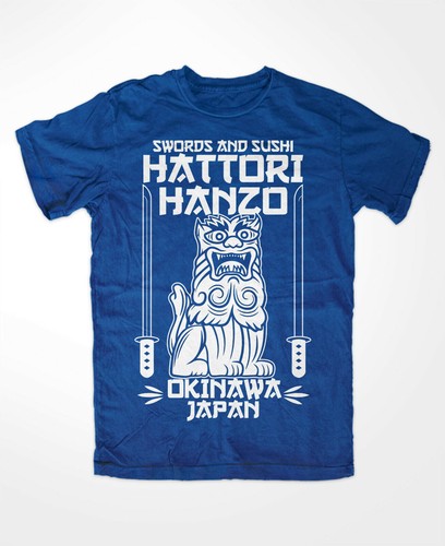 Hattori hanzo shirt blau - hanzo, t-shirt