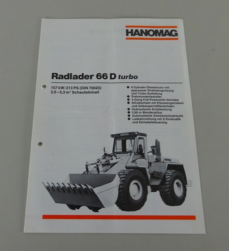 Prospekt broschüre hanomag - prospekt,