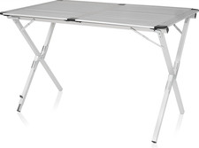 Campart Campingtisch Alu Roll-Up-Aluminium-Tisch 110 x 70 70 cm, neuwertig