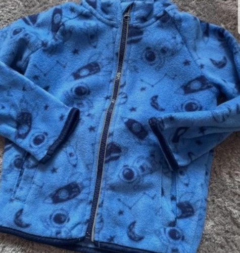 Fleecejacke weltraummuster - fleecejacke,