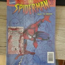 SPIDER-MAN MAGAZIN ZUR TV SERIE (deutsch) #10 ungeöffnet inkl. Fleer Basketball