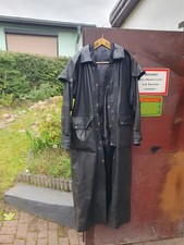 Ledermantel Motorrad Lederjacke Biker Mantel