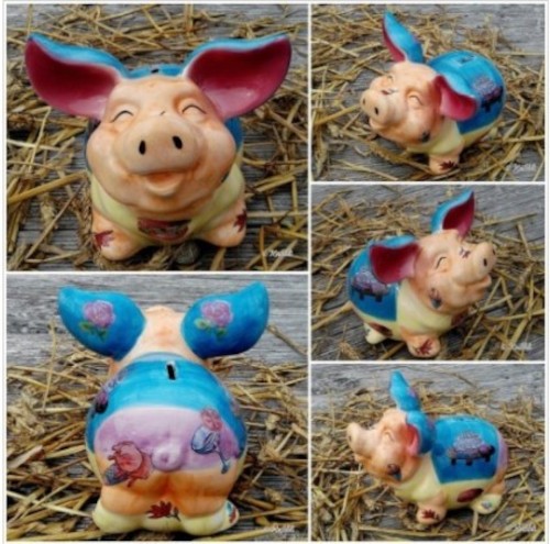 Keramik kunst sparschwein - keramik,