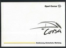 Betriebsanleitung OPEL CORSA  Handbuch Ausgabe 8 / 2000