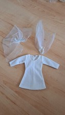 Brautkleid 60er/70er Jahre für Sindy, Petra o.ä. Puppen