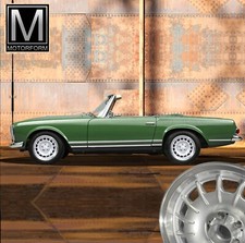 4 Barockfelgen 7x16 ET23 Barock Felgen Mercedes Pagode SL W113 GLANZGEDREHT rims