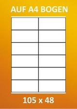 ETIKETTEN 105 x 48 MM AUF A4