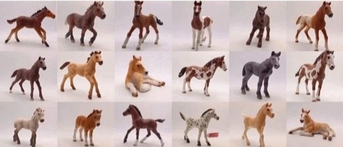 Schleich fohlen mustang araber - schleich,