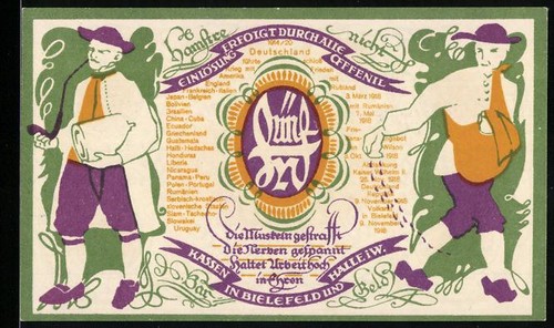 Notgeld bielefeld 1920 - bielefeld, 1920,