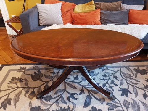 Sofatisch mahagoni oval - sofatisch,