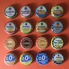 16 unterschiedliche Kronkorken von Krombacher / Cash-Korken / Aktion 2022