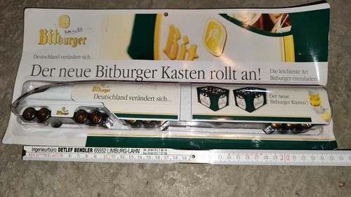 Biertruck weißer bitburger - biertruck,