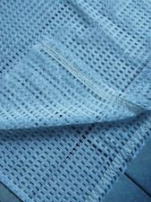 Gardine 190x115 60er/70er Jahre VINTAGE weiß (fast) aufhängefertig Bleiband