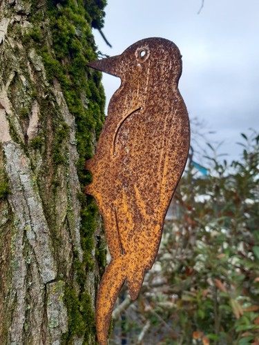 Gartenfigur specht zum - gartenfigur,