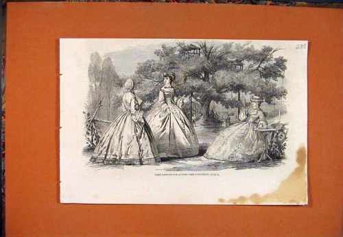 Original old antique print - original,
