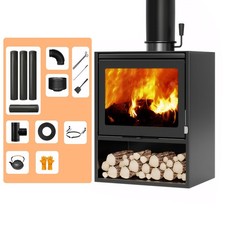 Kaminofen Holzofen 10 kW Kamin Öfen Dauerbrandofen Werkstattofen Schwedenofen