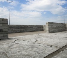 Betonblockstein Steinmauer