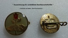 " Für vorbildliche Nachbarschaftshilfe "   Anstecker
