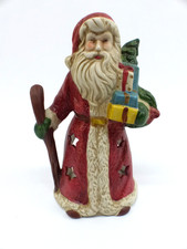 Windlicht Weihnachtsmann