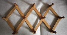 Holzgarderobe Zieharmonika bis 1,15 m ausziehbar