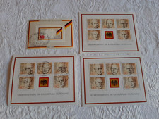Vier BRD Briefmarkenblöcke