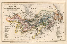 Kanada Original Stahlstich