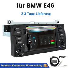 7'' Autoradio GPS Nav CD DVD USB BT SWC FM DAB+ RDS Für BMW E46 3er 318 320 325