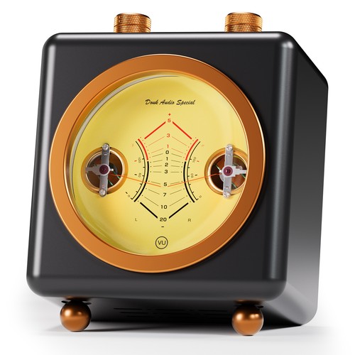 Vintage meter mit mikrofon - vintage,