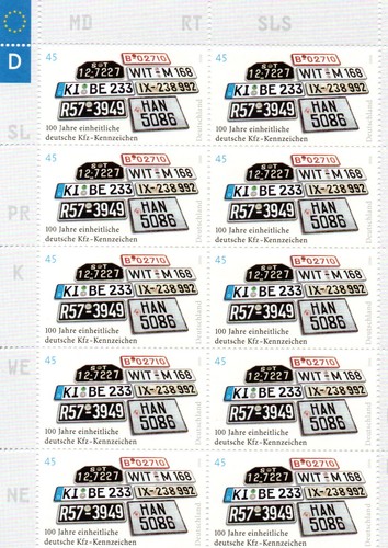 Briefmarken kleinbogen 100 - briefmarken,