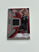 Brook Lopez Game Worm Patch 110/199 Panini Totally Certified 2015-16 Brooklyn