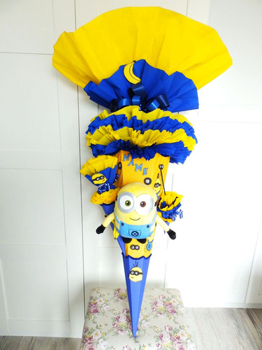Schultüte minions zuckertüte - schultüte,