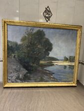 Rarität Riesiges Gemälde  Adalbert Wimmenauer Impressionist Landschaft um 1900