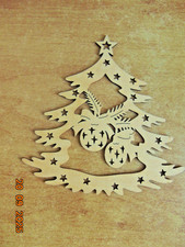 FENSTERBILD TANNENBAUM ECHTHOLZ