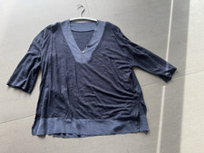 Poetry Shirt dunkelblau  3/4