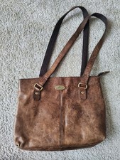 Lederhandtasche Braun Damen