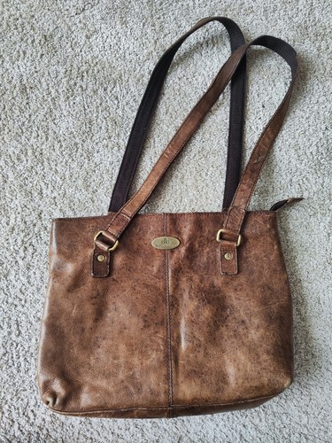 Lederhandtasche braun damen - braun,