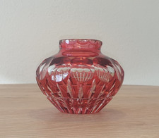 Vintage bleikristall vase - vintage,