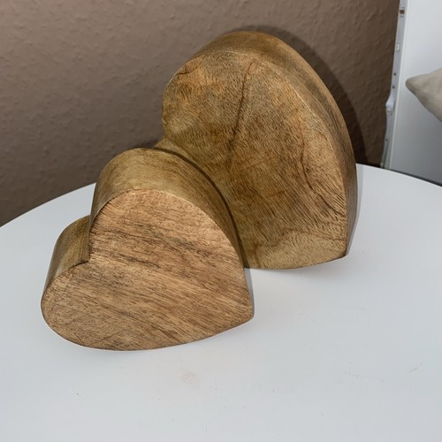 Herzen aus holz er set - herzen, holz-
