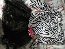 fasching kostüm ZEBRA kinder 6-9Jahre 