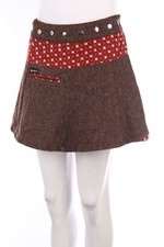 MOSHIKI Rock Minirock Wickel S Braun