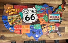 XXL Schild USA Landkarte / MAP