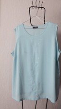 Sixth Sense CHICE Bluse Top 50 52 54 Hängerchen helles Blau 70 br 74 lg  Glitzer