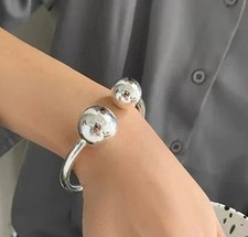 EDLES Armband 925 SILBER massiv Armkette CHUNKY ARMREIF Armzange Zirkonia Ring