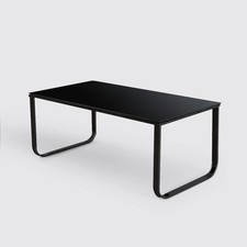 Schwarz glas couchtisch - schwarz,