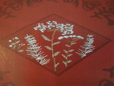 Stickvorlage, Kreuzstich, "  Schneeflocke, Eule + Baum, Wiesenblumen   "   