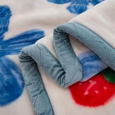 Kuscheldecke Winter Nerz Decke Blumenmuster Faux Pelz Dicke 150x200cm