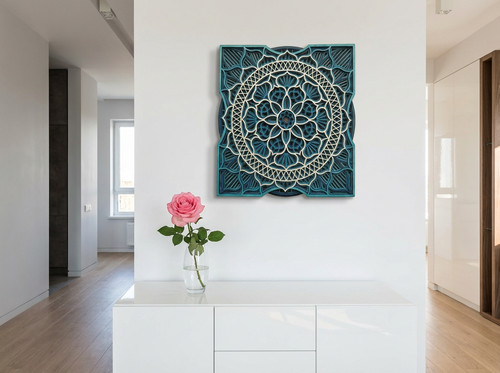 Exklusive mandala wandkunst - 3d,
