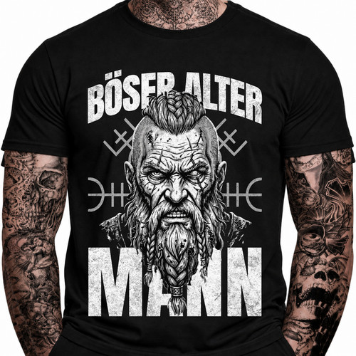 Wikinger shirt herren böser - wikinger, t-shirt