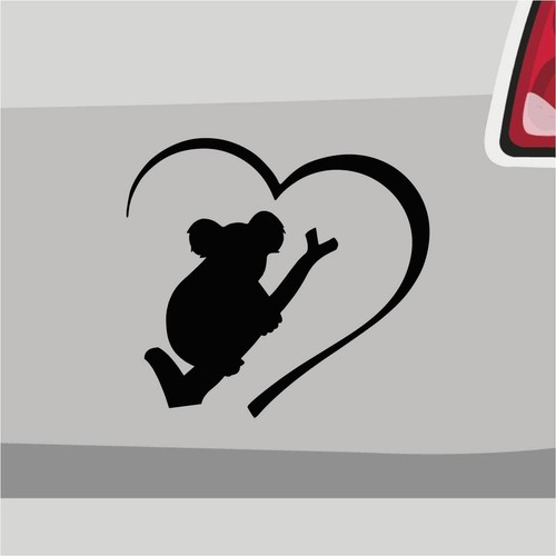 Koala bär herz - herz, aufkleber